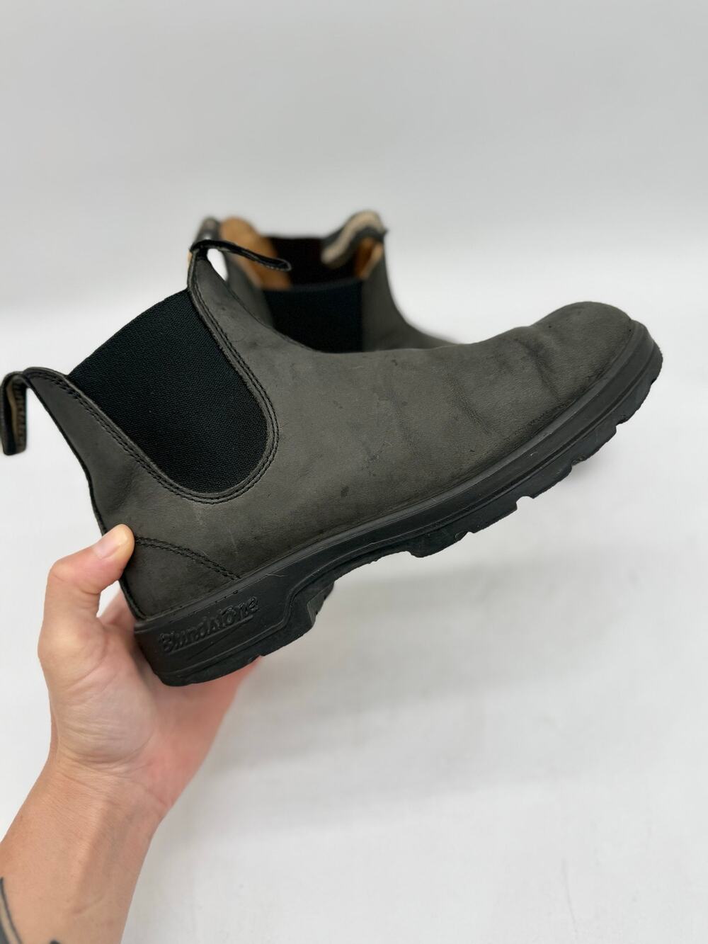 Blundstone Rustic Black Leather Pull-On Ankle Chelsea Boots Women's Size 7